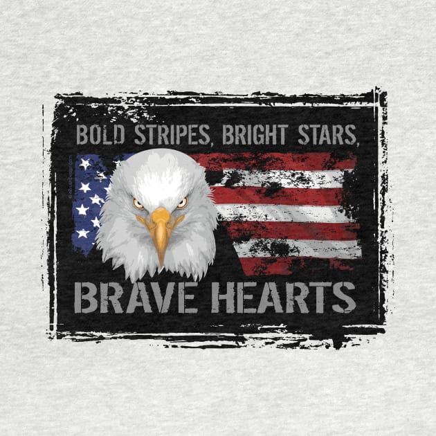 Brave American Hearts by eBrushDesign